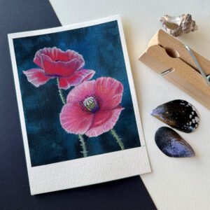 "Pastel poppy flowers"